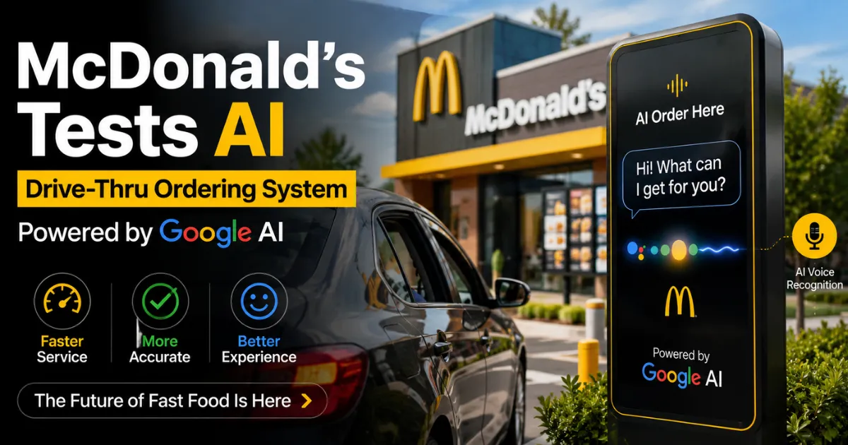 McDonald's AI Drive-Thru Ordering