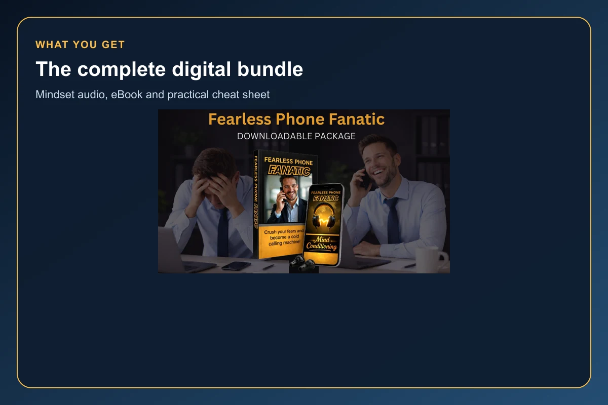 Fearless Phone Fanatic digital bundle with audio ebook and cheat sheet
